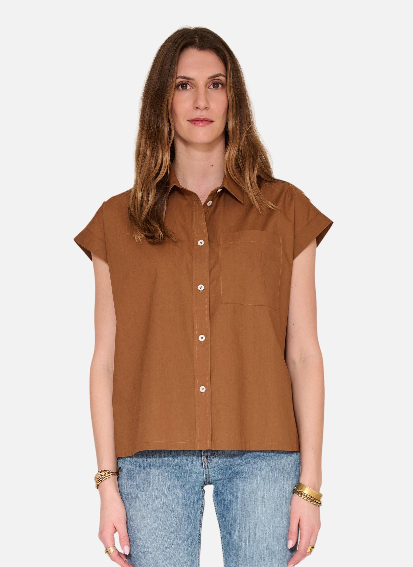 Chemises Chemise Clady Azur femme marron MKT Studio Chemises Chemise Clady Azur femme marron Marron