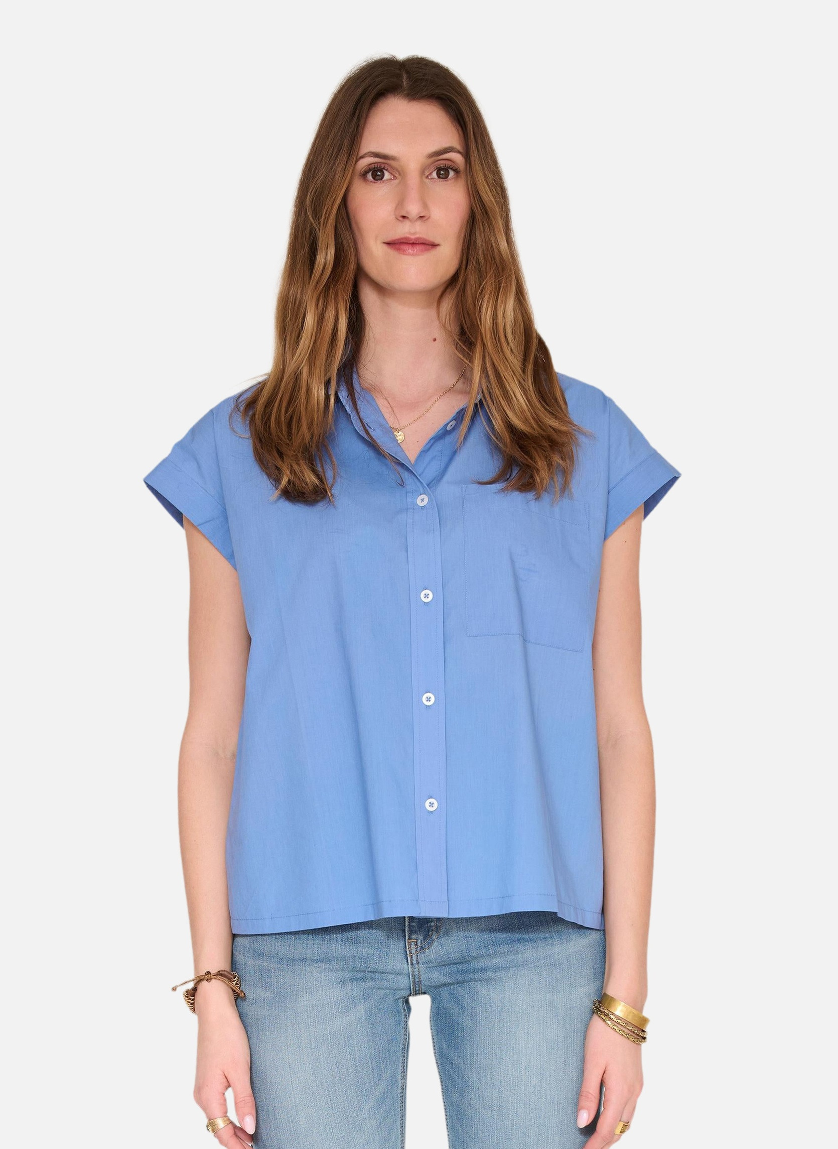 Chemises Chemise Clady Azur femme bleu MKT Studio Chemises Chemise Clady Azur femme bleu Bleu azur