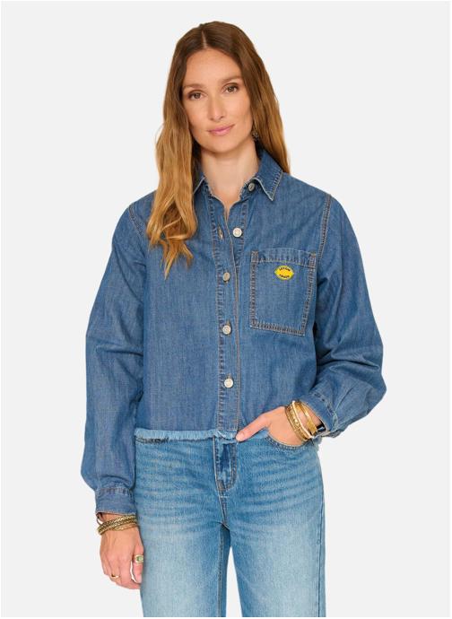 MKT Studio Chemises Chemise Chalva California Blue Pistols Wash femme bleu