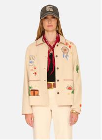 Vestes Veste Varcisse Natural femme beige MKT Studio Vestes Veste Varcisse Natural femme beige Ivoire