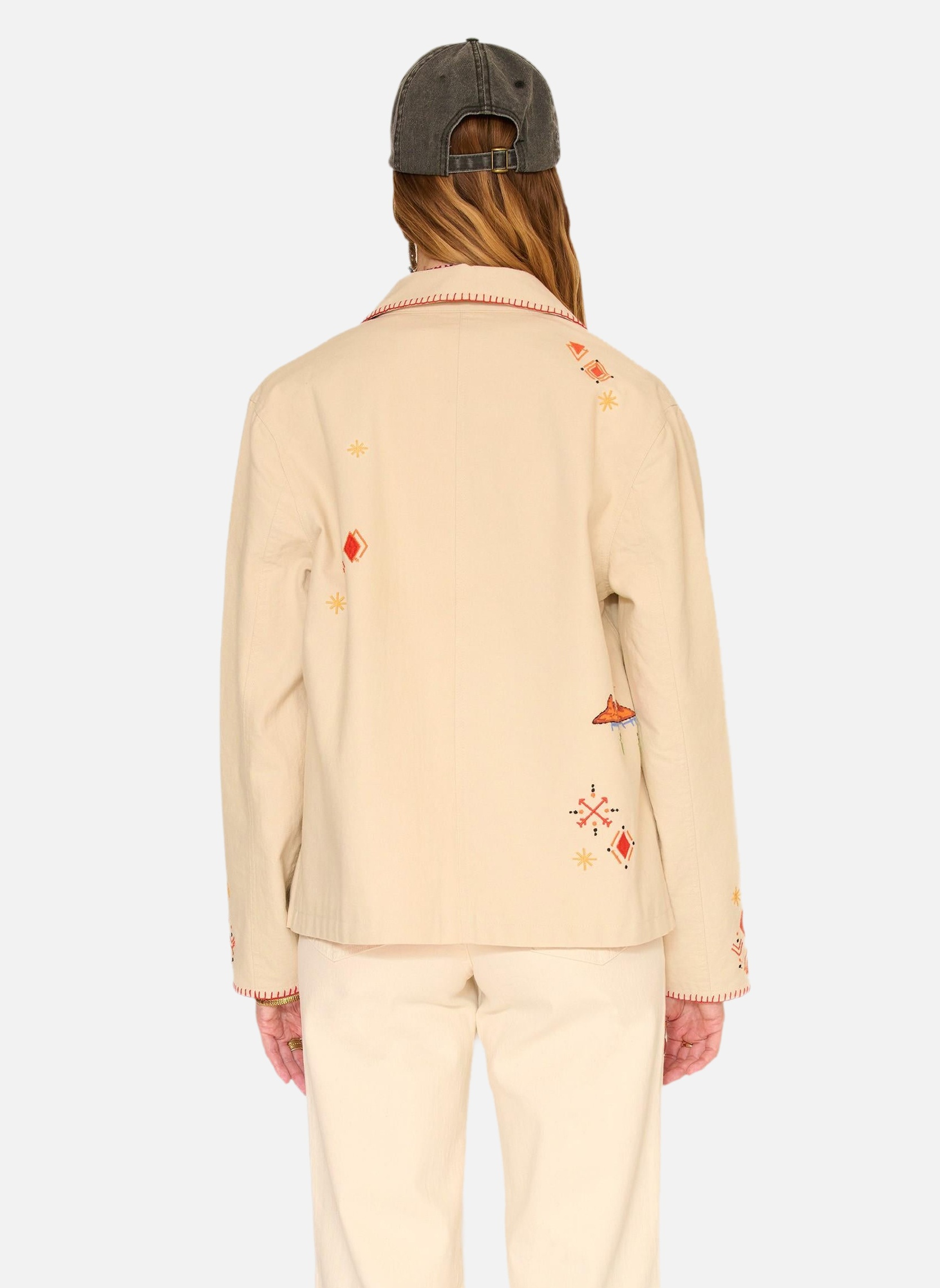 Vestes Veste Varcisse Natural femme beige MKT Studio Vestes Veste Varcisse Natural femme beige Ivoire