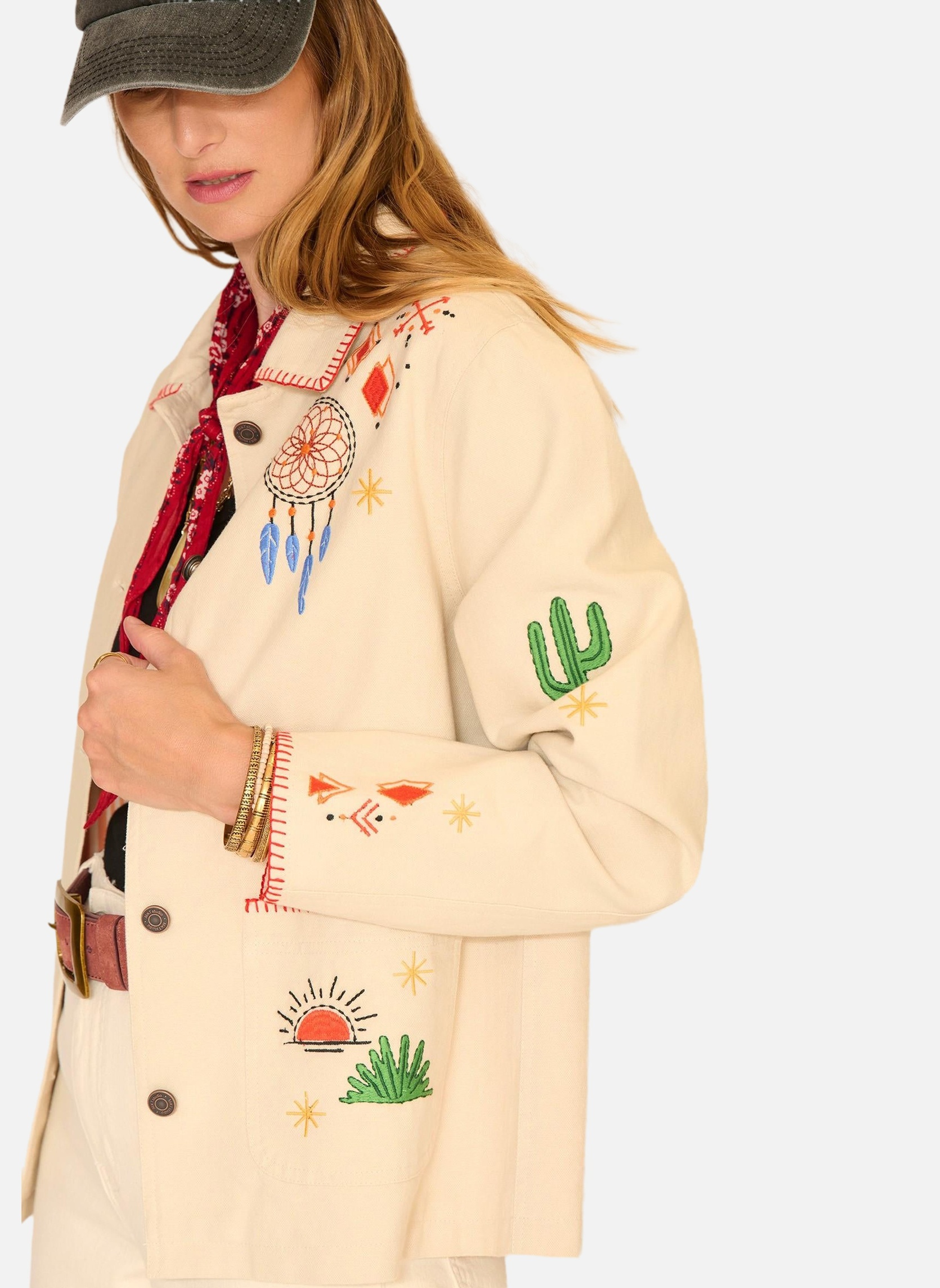 Vestes Veste Varcisse Natural femme beige MKT Studio Vestes Veste Varcisse Natural femme beige Ivoire