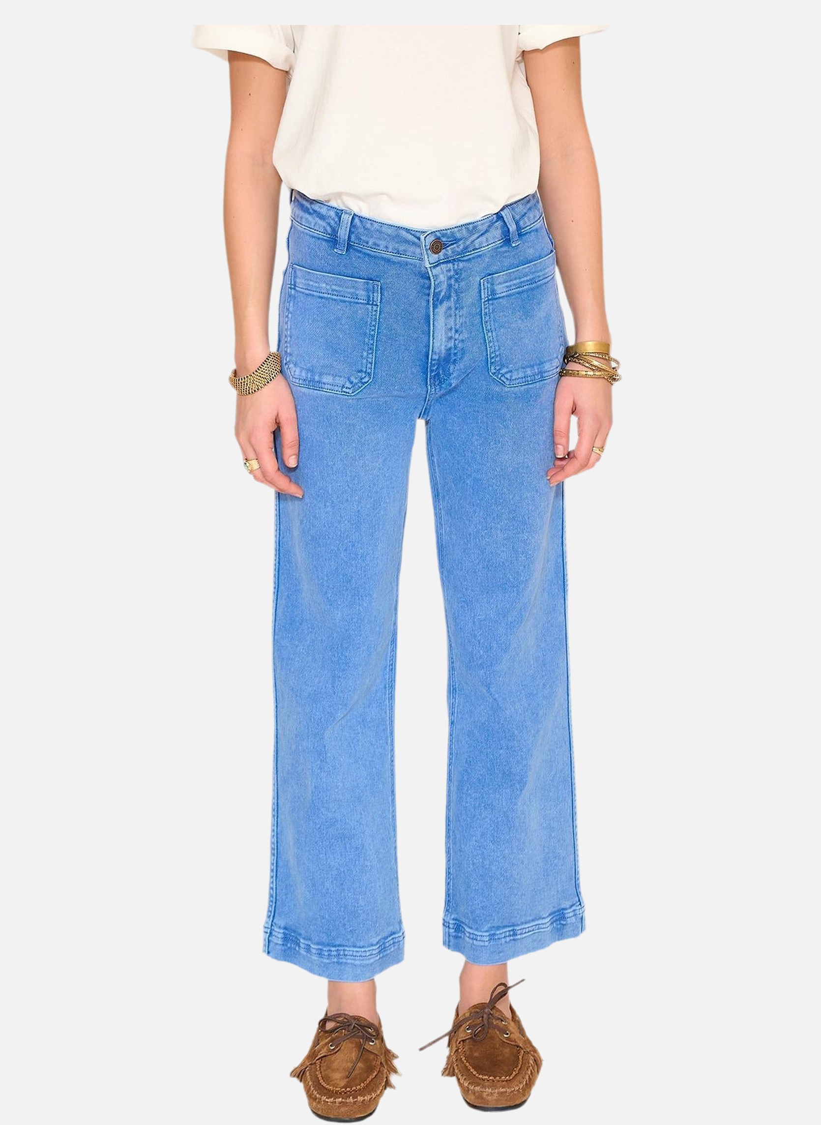 Jeans droit Jean The Frida Pacific Drill Klein femme bleu MKT Studio Jeans droit Jean The Frida Pacific Drill Klein femme bleu Indigo