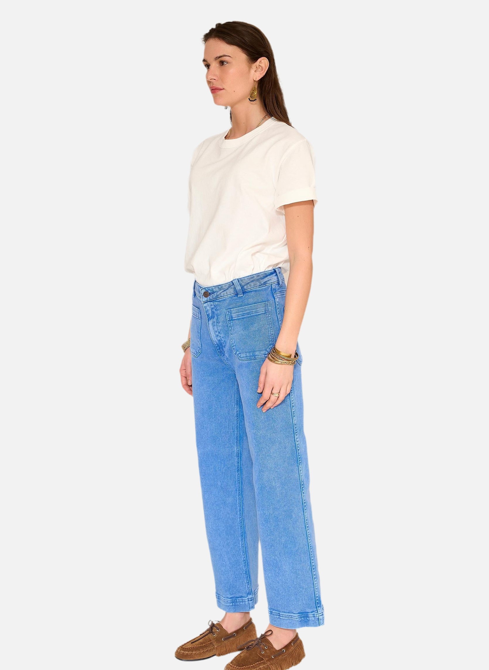 Jeans droit Jean The Frida Pacific Drill Klein femme bleu MKT Studio Jeans droit Jean The Frida Pacific Drill Klein femme bleu Indigo
