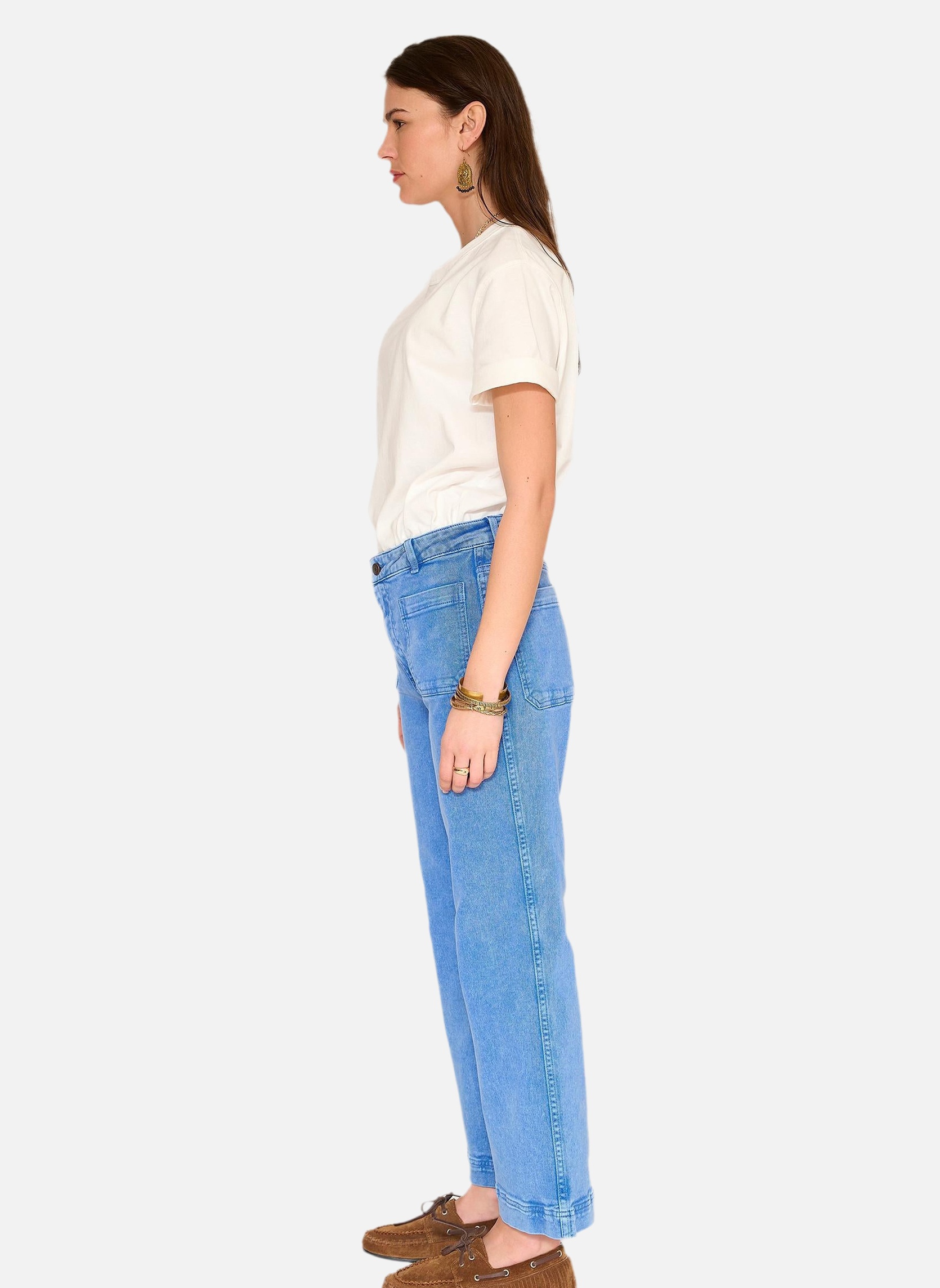 Jeans droit Jean The Frida Pacific Drill Klein femme bleu MKT Studio Jeans droit Jean The Frida Pacific Drill Klein femme bleu Indigo