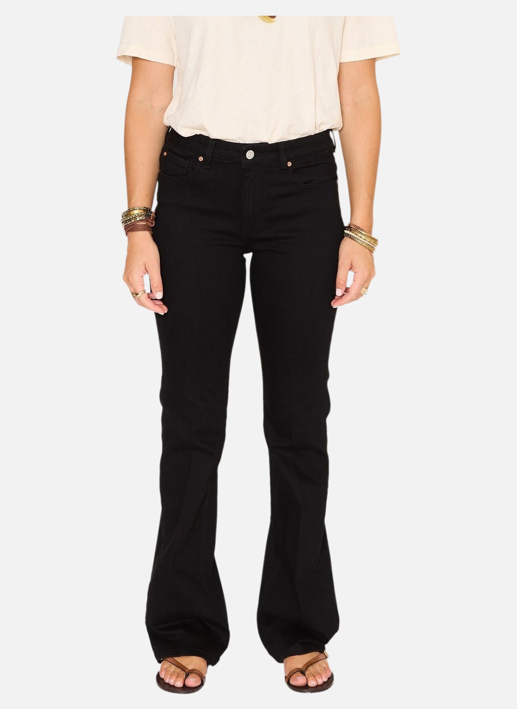 Jeans droit Jean The Harley Power Stretch Black Rinse Wash femme noir MKT Studio Jeans droit Jean The Harley Power Stretch Black Rinse Wash femme noir Noir