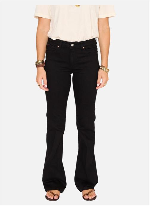 MKT Studio Jeans droit Jean The Harley Power Stretch Black Rinse Wash femme noir