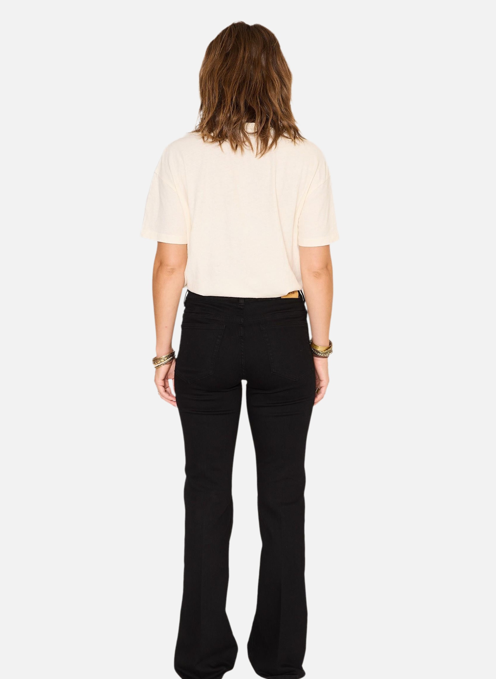 Jeans droit Jean The Harley Power Stretch Black Rinse Wash femme noir MKT Studio Jeans droit Jean The Harley Power Stretch Black Rinse Wash femme noir Noir