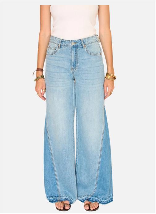 MKT Studio Jeans droit Jean Pamelita Osaka Blue Roosevelt Wash femme bleu