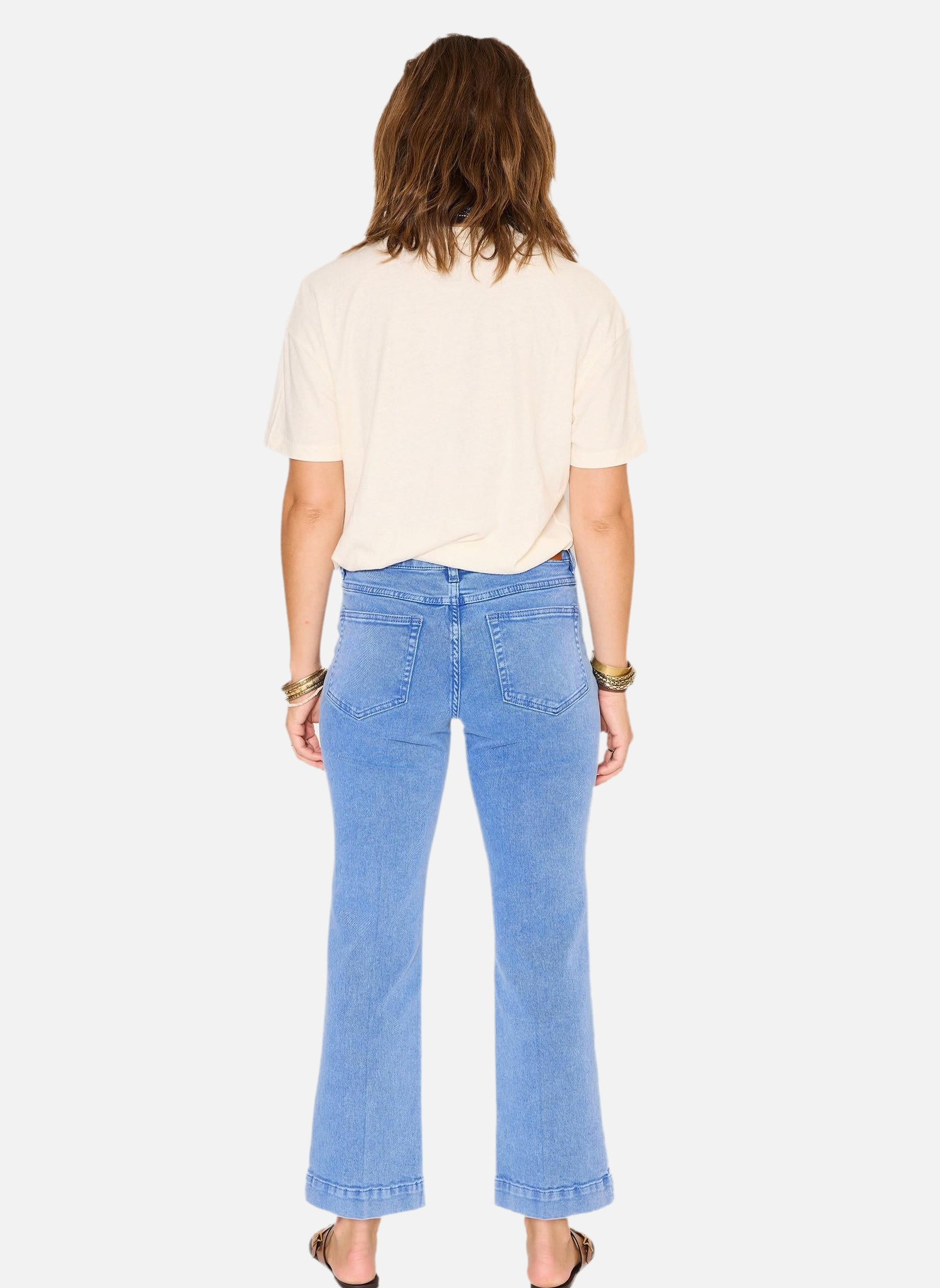 Jeans droit Jean The Bonnie Pacific Drill Klein femme bleu MKT Studio Jeans droit Jean The Bonnie Pacific Drill Klein femme bleu Indigo