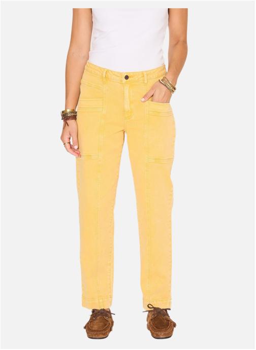 MKT Studio Jeans droit Jean Pavel Pacific Drill Curry femme jaune
