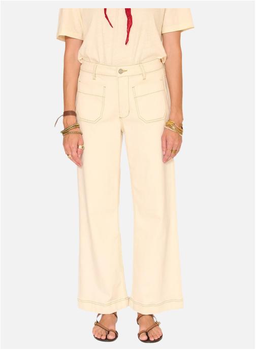 MKT Studio Jeans droit Jean The Frida Sunset Drill Natural femme beige