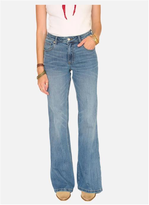 MKT Studio Jeans droit Jean The Kiss Wilson Blue Monza Wash femme bleu