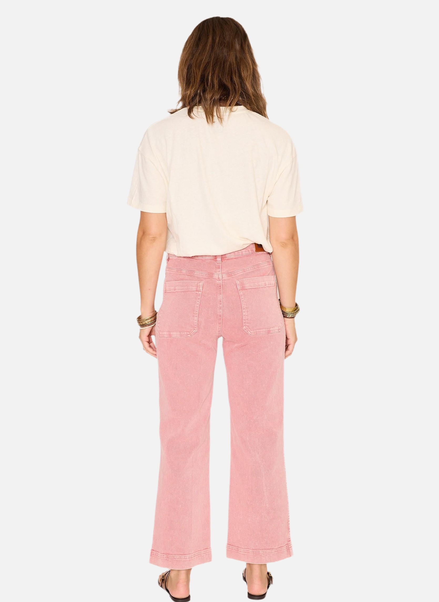 Jeans droit Jean The Frida Pacific Drill Blush femme rose MKT Studio Jeans droit Jean The Frida Pacific Drill Blush femme rose Rose pastel