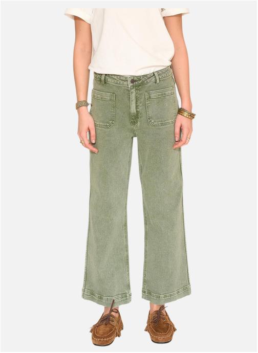 MKT Studio Jeans droit Jean The Frida Pacific Drill Kaki femme vert