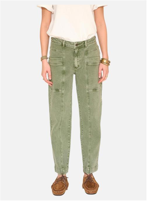 MKT Studio Jeans droit Jean Pavel Pacific Drill Kaki femme vert