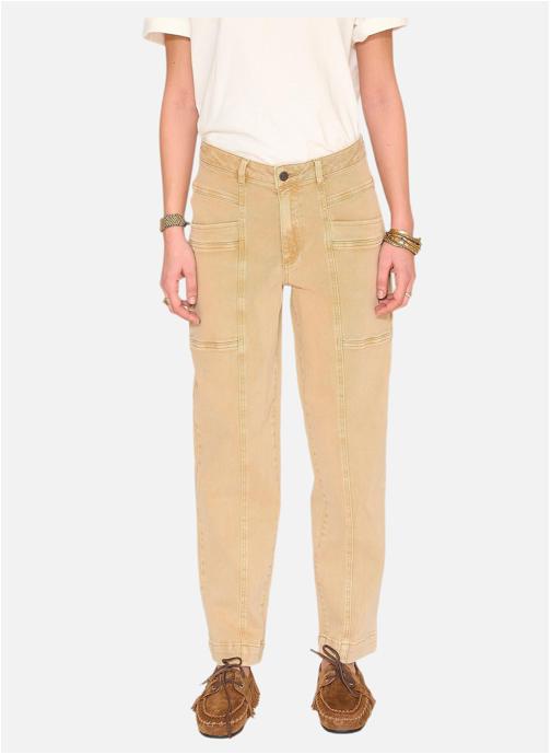 MKT Studio Jeans droit Jean Pavel Pacific Drill Beige femme beige