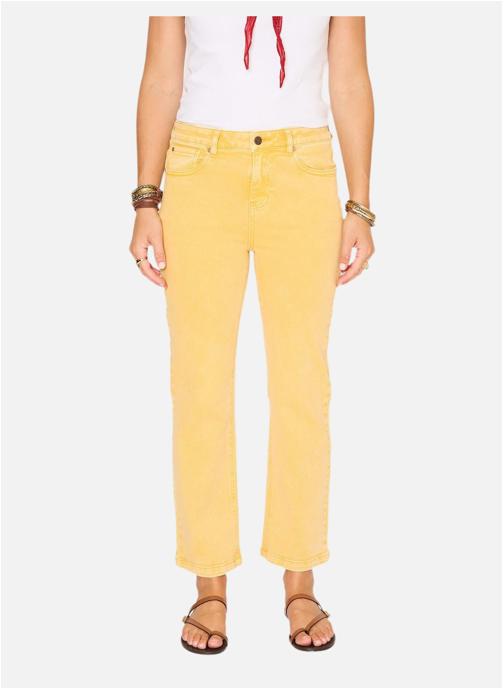 MKT Studio Jeans droit Jean The Linda Pacific Drill Curry femme jaune