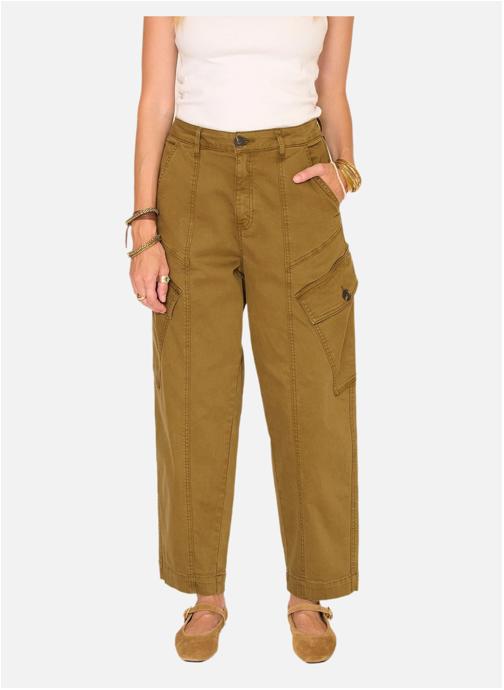 MKT Studio Jeans droit Pantalon Paros Missouri Kaki femme vert