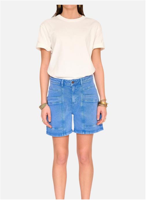 MKT Studio Shorts Short Pola Pacific Drill Curry femme bleu