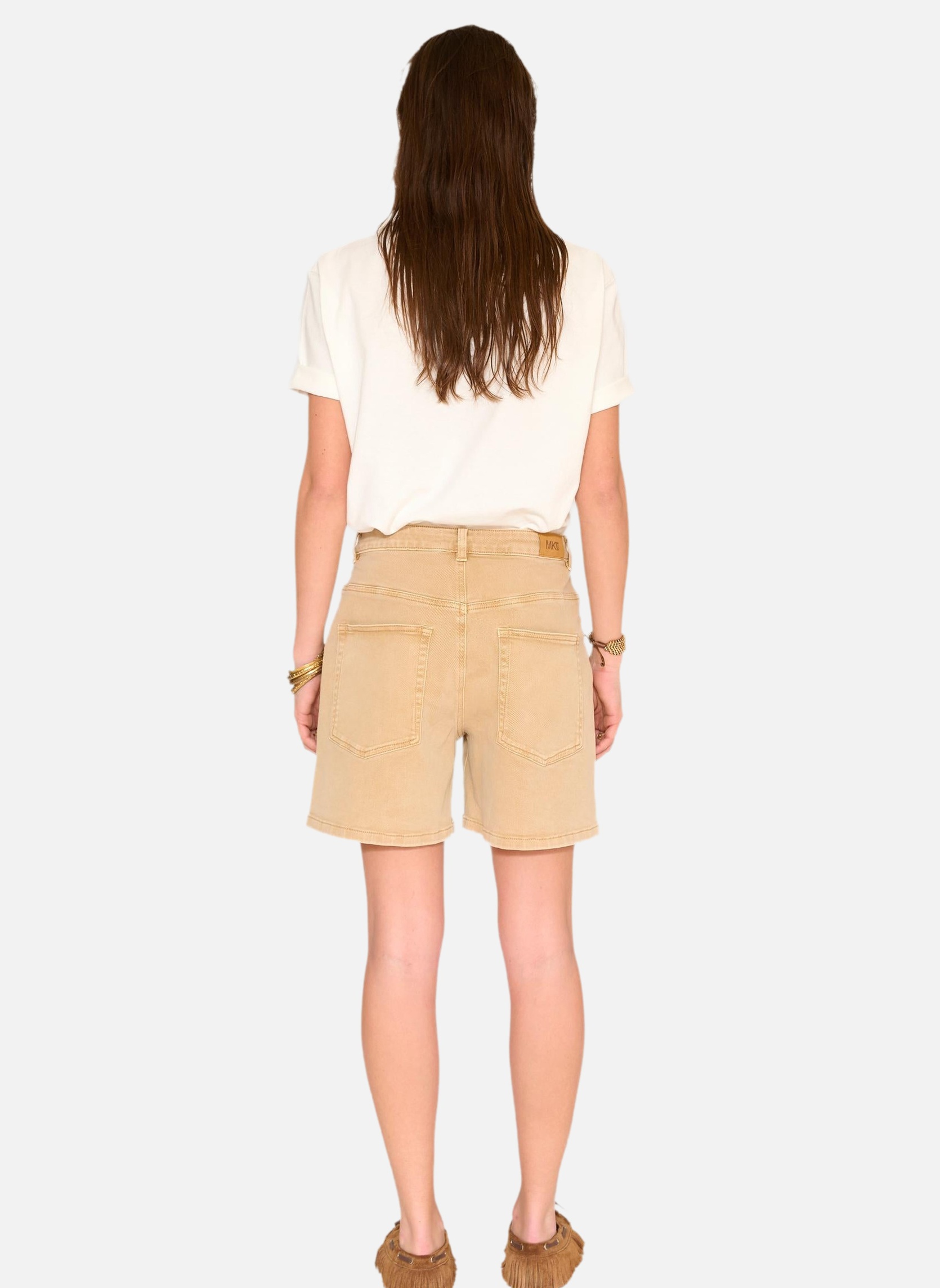 Shorts Short Pola Pacific Drill Curry femme beige MKT Studio Shorts Short Pola Pacific Drill Curry femme beige Beige