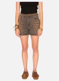 Shorts Short The Playa Leopard Print Choco femme marron MKT Studio Shorts Short The Playa Leopard Print Choco femme marron Marron foncé