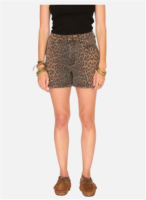 MKT Studio Shorts Short The Playa Leopard Print Choco femme marron