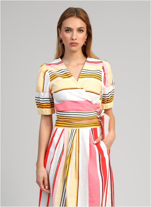 An'ge Blouses CACHE-COEUR SORIANA belinda multico femme multicolore