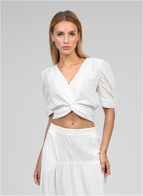 An'ge Blouses CACHE-COEUR SADOUMA blanc cassé femme blanc