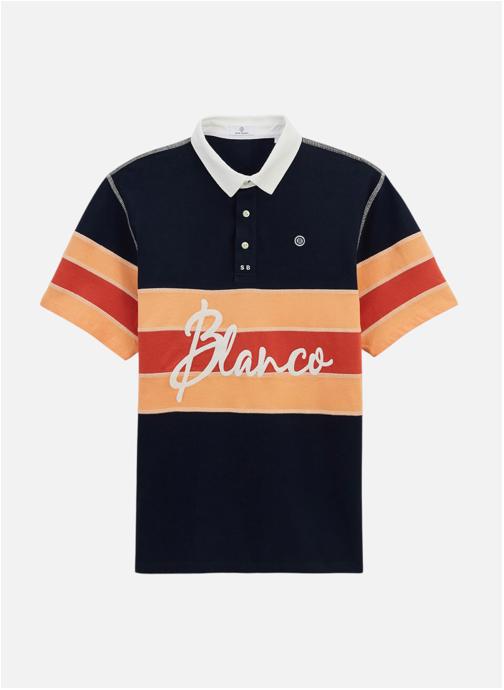 Serge Blanco Polos Polo MC homme bleu