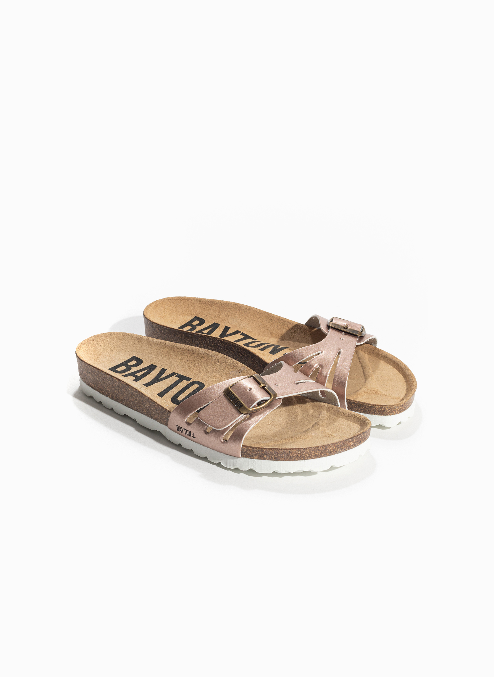 Mules ATHENA femme rose Bayton Mules ATHENA femme rose Rose Gold