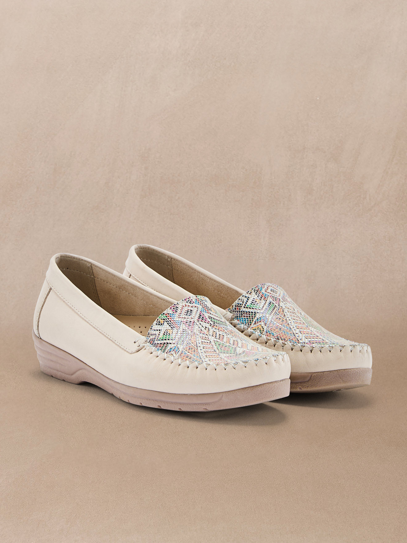 Mocassins MOCASSINS femme beige Pediconfort Mocassins MOCASSINS femme beige Beige