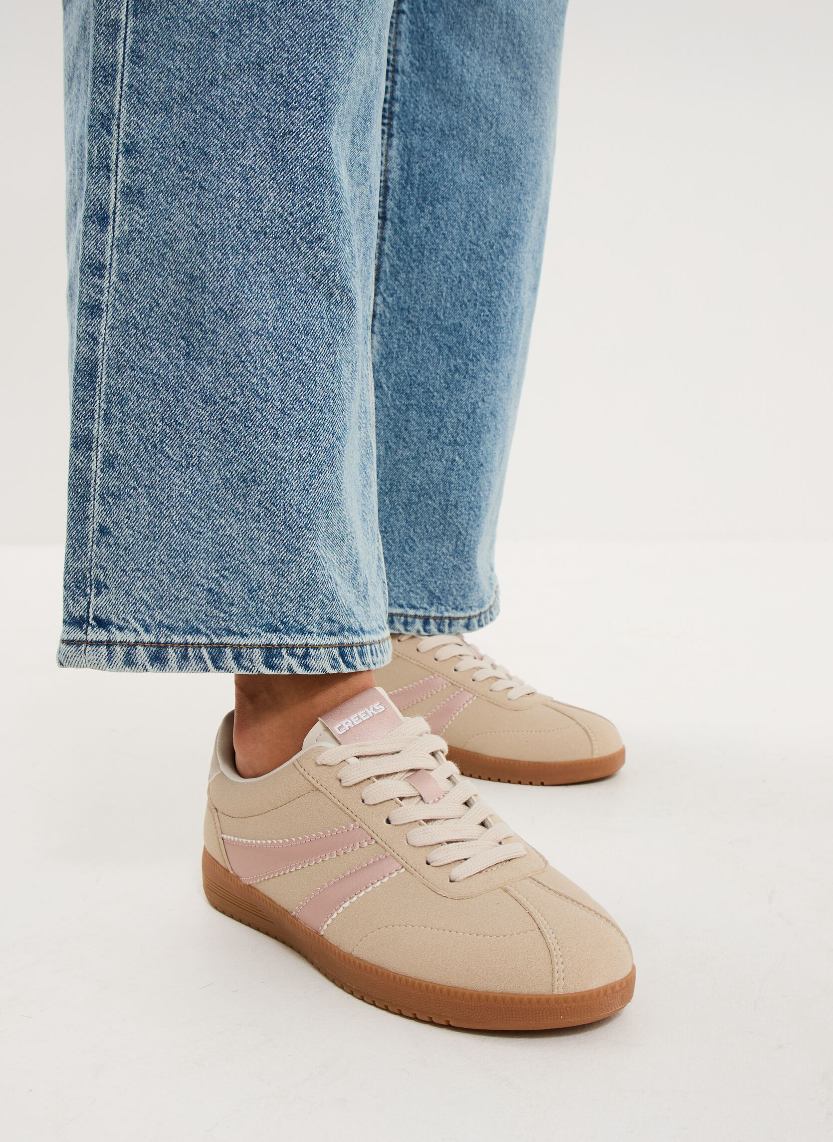 Baskets basses TEBA_S_F_TB_0_261 femme beige CREEKS Baskets basses TEBA_S_F_TB_0_261 femme beige Beige