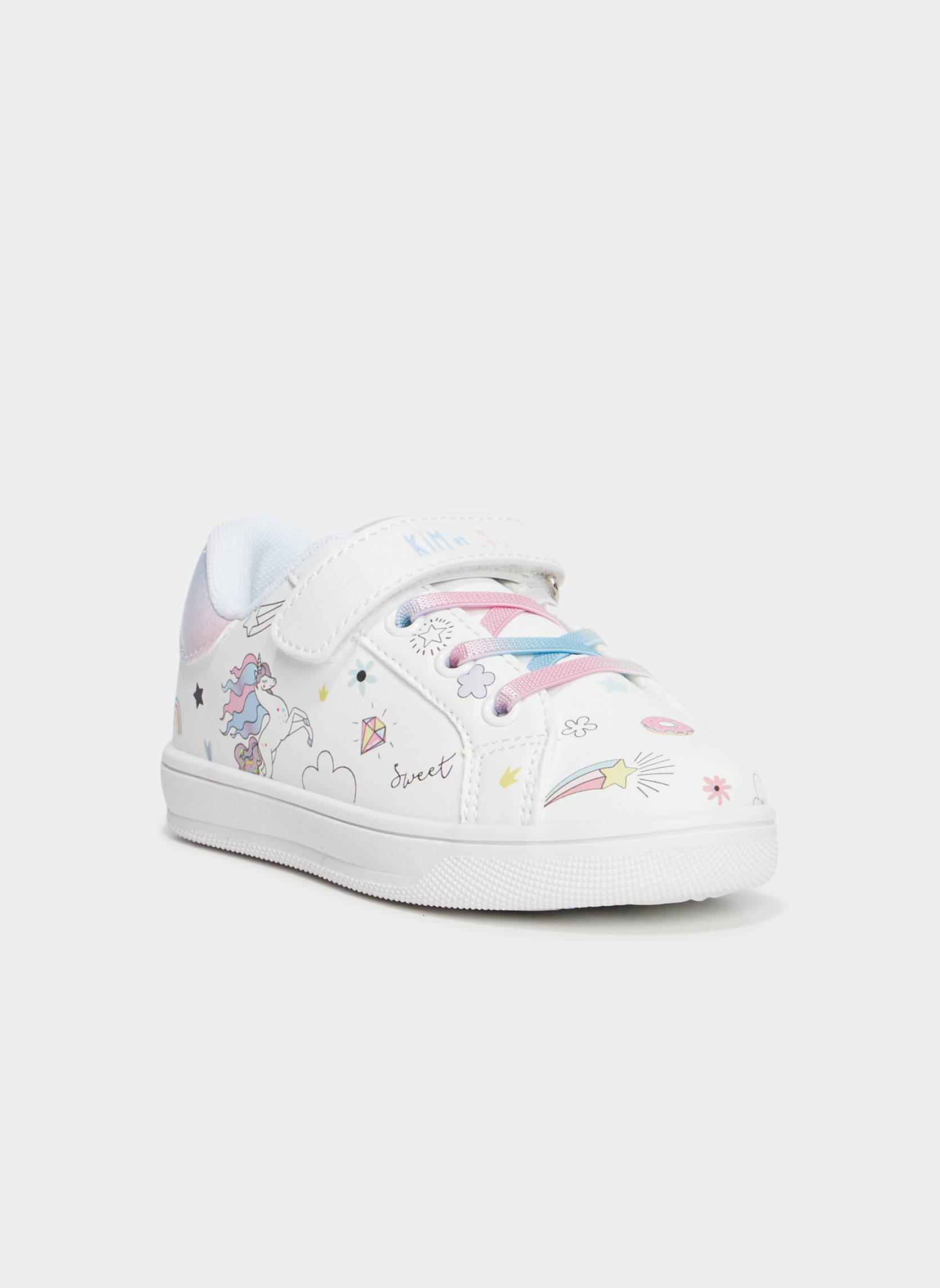 KIM&LOU Baskets basses Tennis - TUNICOR_S_MF_TE_251 fille blanc ...