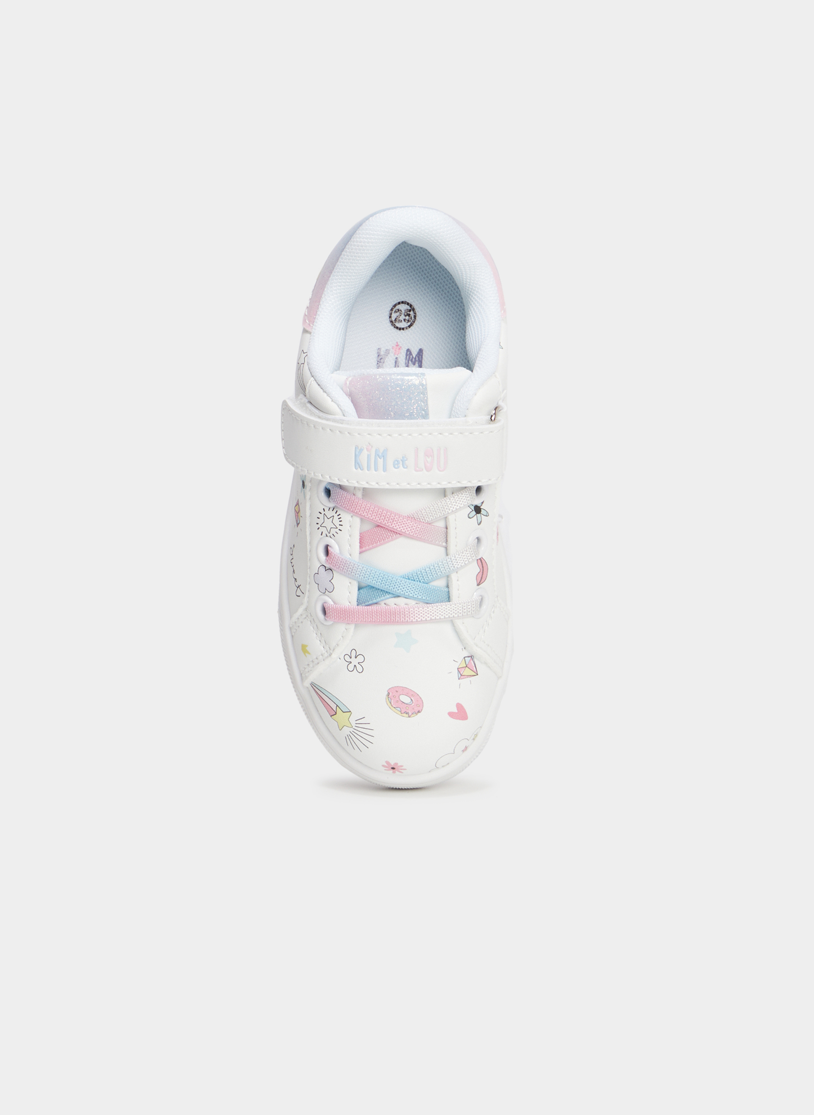 KIM&LOU Baskets basses Tennis - TUNICOR_S_MF_TE_251 fille blanc ...