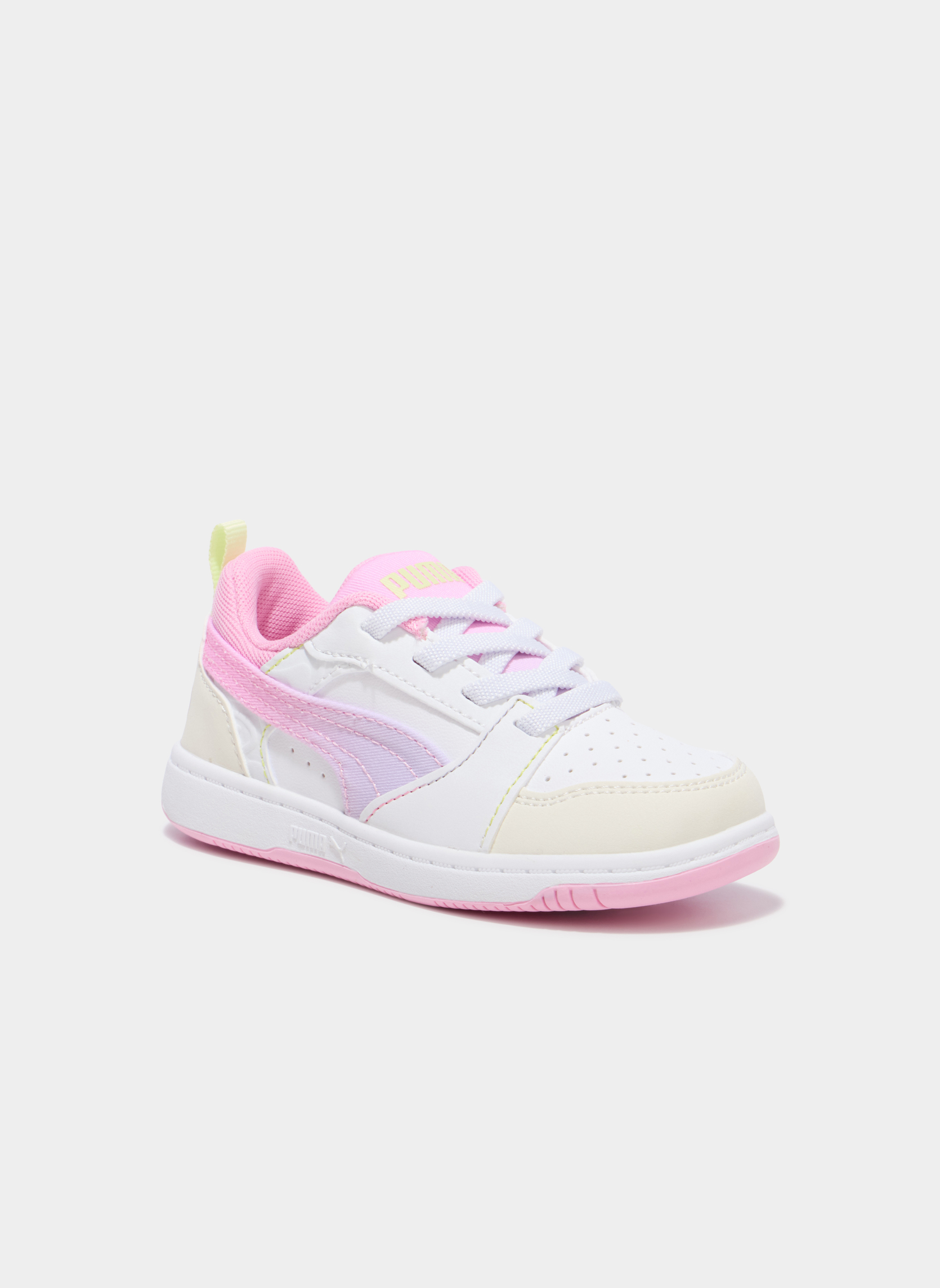 Baskets basses REBOUNDCOME_S_MF_TB_261 fille rose Puma Baskets basses REBOUNDCOME_S_MF_TB_261 fille rose Rose clair