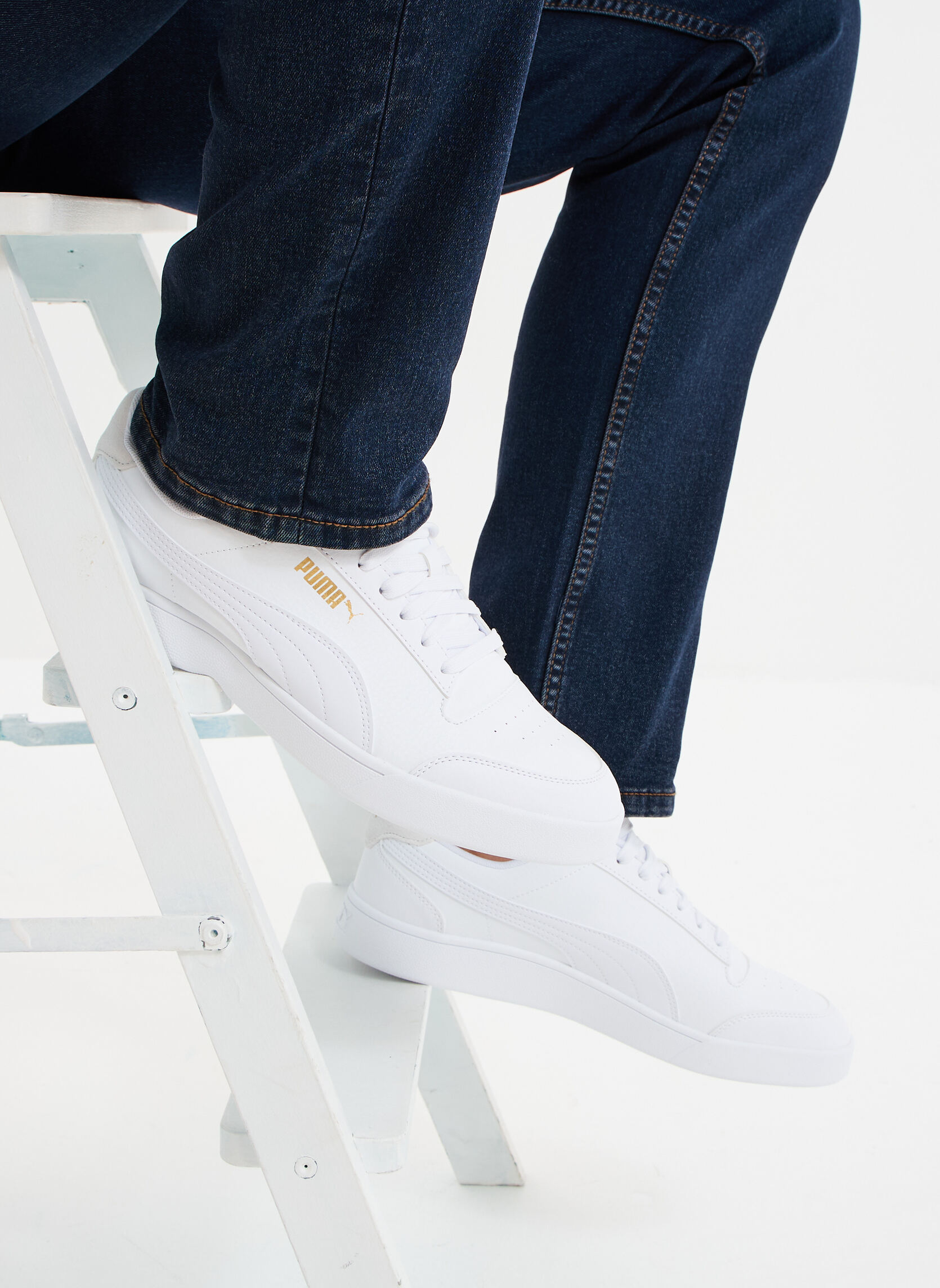 Baskets basses TIMMY_S_212_H_TB homme blanc Puma Baskets basses TIMMY_S_212_H_TB homme blanc Blanc chiné
