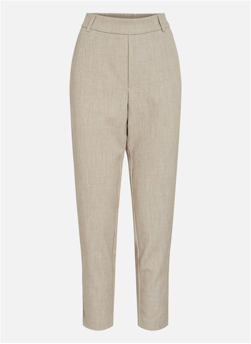 Vila Pantalons droit Pantalon taille intermédiaire cigarette - 14087406 femme beige