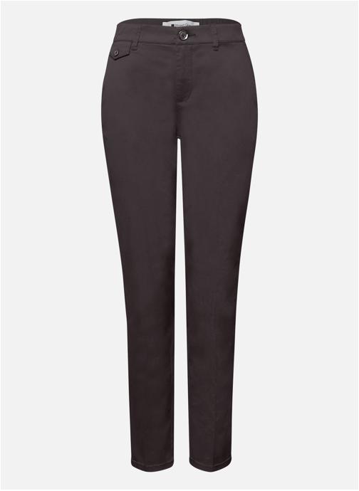 Street One Pantalons droit Pantalon coton taille intermédiaire slim - 380285 30 femme marron
