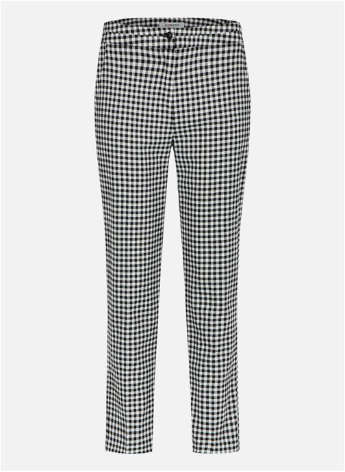 Morgan Pantalons droit Pantalon vichy slim - 261-Pich.F femme noir