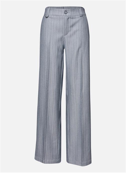 Street One Pantalons droit Pantalon à rayures taille intermédiaire slim - 380687 32 femme bleu