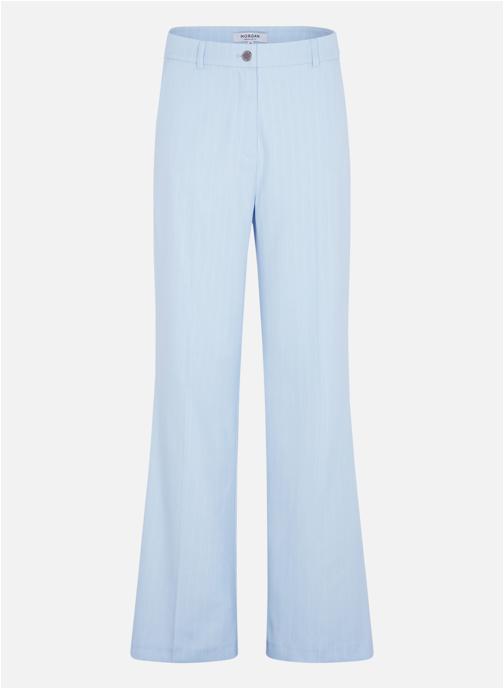 Morgan Pantalons droit Pantalon à rayures taille haute bootcut - 261-Ptya.F femme bleu