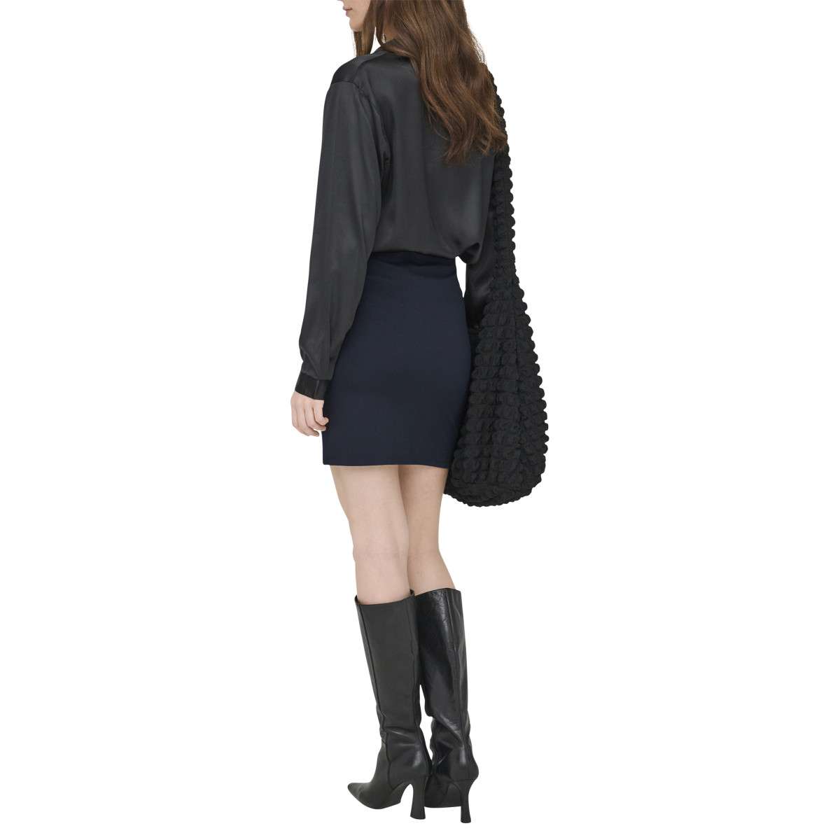 Jupes mi-longues Jupe courte moulante - 15364536 femme bleu JDY Jupes mi-longues Jupe courte moulante - 15364536 femme bleu Bleu