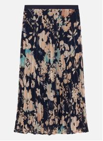 Jupes mi-longues Jupe longue floral fluide - 261J-Jenny femme bleu