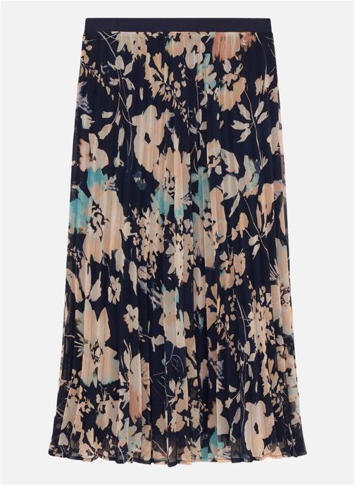 Caroll Jupes mi-longues Jupe longue floral fluide - 261J-Jenny femme bleu