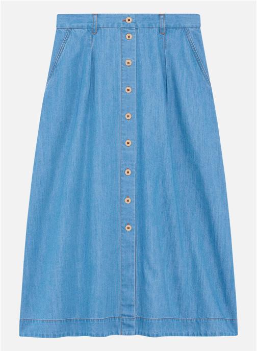 Caroll Jupes mi-longues Jupe longue droite - 261J-Jaloma femme bleu