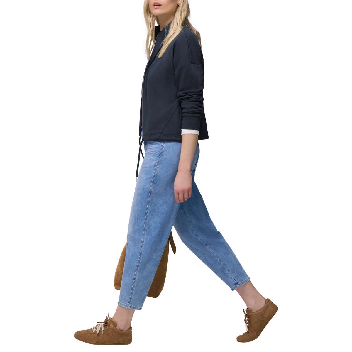 Gilets Gilet droit - 324787 femme bleu Street One Gilets Gilet droit - 324787 femme bleu Bleu