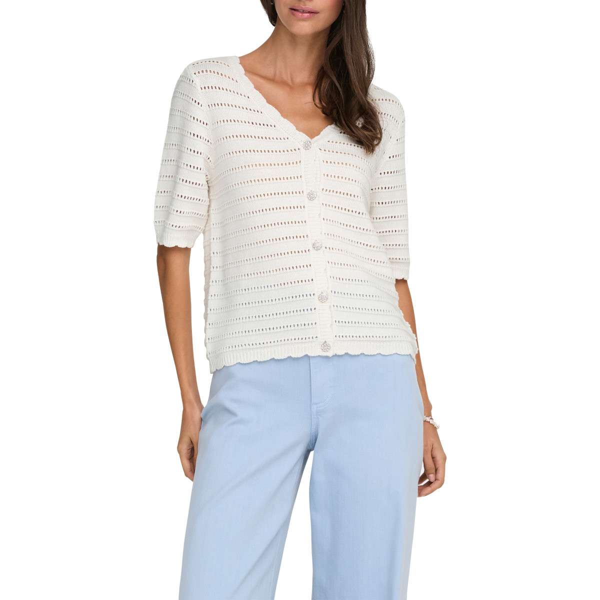 Gilets Gilet droit - 15366211 femme blanc JDY Gilets Gilet droit - 15366211 femme blanc Blanc