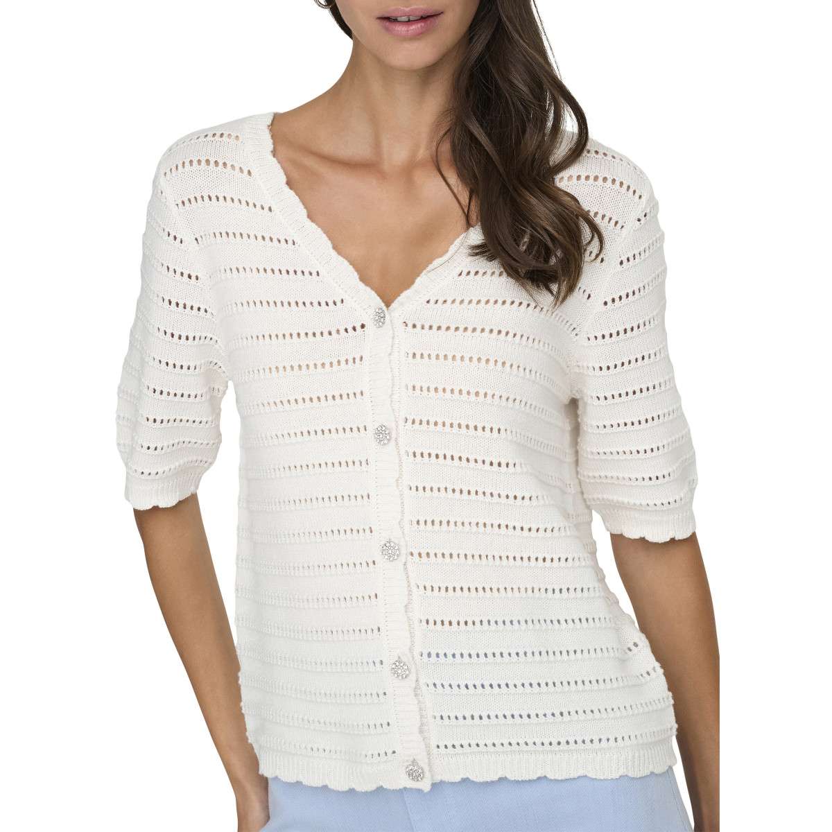 Gilets Gilet droit - 15366211 femme blanc JDY Gilets Gilet droit - 15366211 femme blanc Blanc