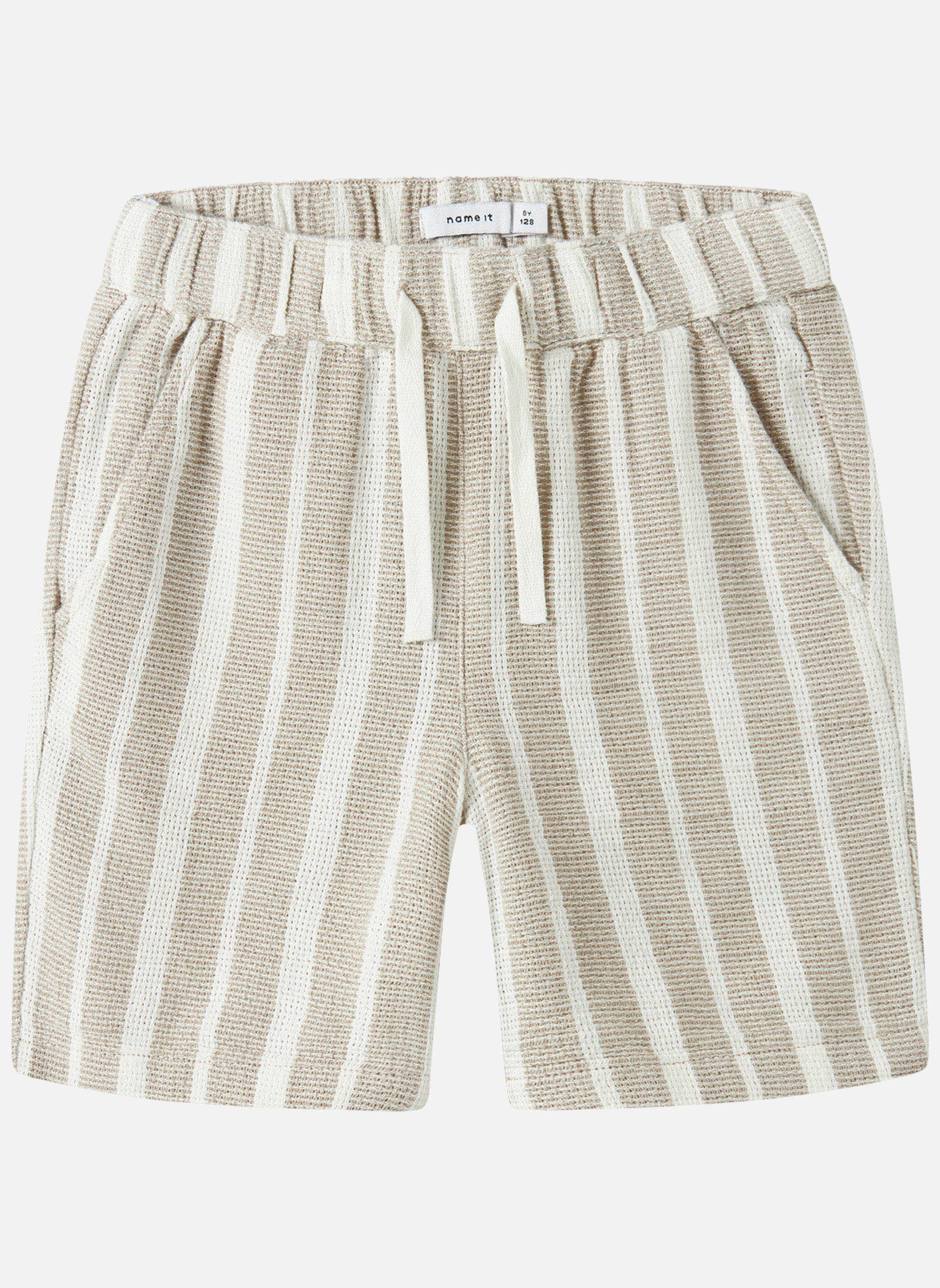 Shorts Short coton biologique à rayures droit - 13240151 garçon beige Name it Shorts Short coton biologique à rayures droit - 13240151 garçon beige Beige